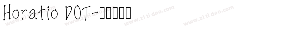 Horatio DOT字体转换